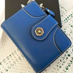 NWOT Special Edition leather blue WALLET
